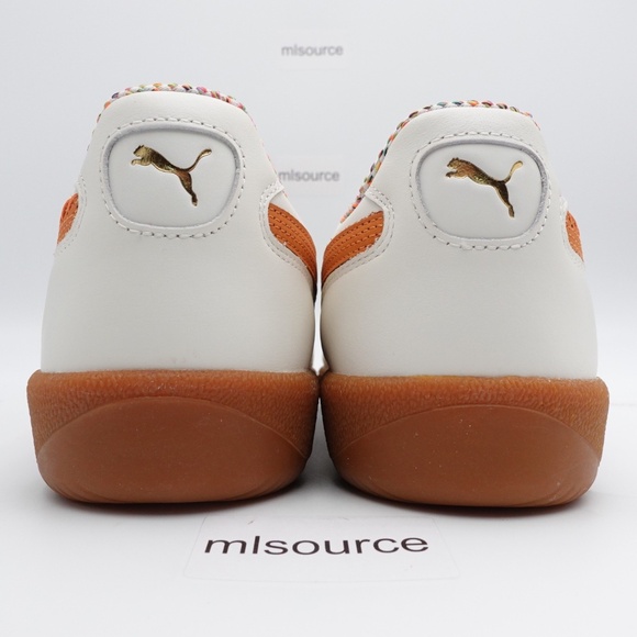 NEW Size 12 Men's PUMA Palermo Squid Game Leather Sneakers 401074-01 Warm White - Picture 7 of 8